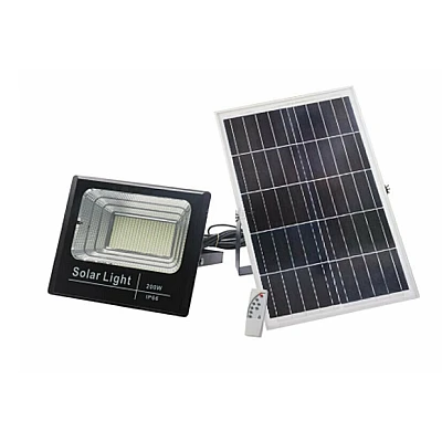 Proiector cu panou solar 200W si telecomanda BJ200W Proiector cu panou solar 200W si telecomanda BJ200W