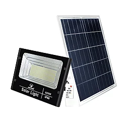 Proiector cu panou solar 600W si telecomanda BJ600W