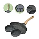 Tigaie antiaderenta cu 3 compartimente forma de broscuta Tigaie antiaderenta cu 3 compartimente forma de broscuta