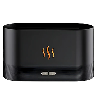 Umidificator de aer cu lumina ambientala si efect de flacara semineu 180 ml Umidificator de aer cu lumina ambientala si efect de flacara semineu 180 ml