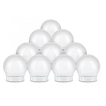 Set 10 Becuri LED pentru Oglinda de Machiaj cu 3 Moduri de Iluminare