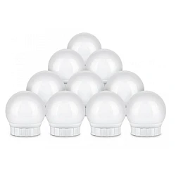 Set 10 Becuri LED pentru Oglinda de Machiaj cu 3 Moduri de Iluminare