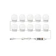 Set 10 Becuri LED pentru Oglinda de Machiaj cu 3 Moduri de Iluminare Set 10 Becuri LED pentru Oglinda de Machiaj cu 3 Moduri de Iluminare