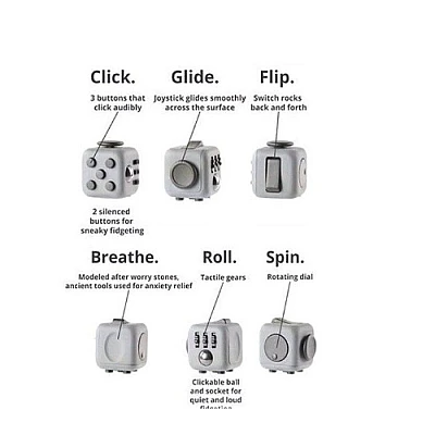 Cub Antistres Fidget Cube 6 intrerupator on/off Cub Antistres Fidget Cube 6 intrerupator on/off