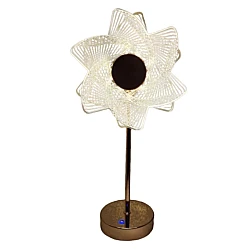 Lampa decorativa Sun Flower Auriu Lumina Calda Rece