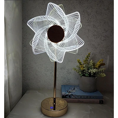 Lampa decorativa Sun Flower Auriu Lumina Calda Rece Lampa decorativa Sun Flower Auriu Lumina Calda Rece