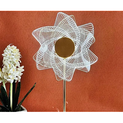 Lampa decorativa Sun Flower Auriu Lumina Calda Rece Lampa decorativa Sun Flower Auriu Lumina Calda Rece