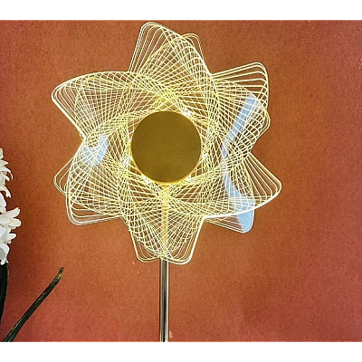 Lampa decorativa Sun Flower Auriu Lumina Calda Rece Lampa decorativa Sun Flower Auriu Lumina Calda Rece