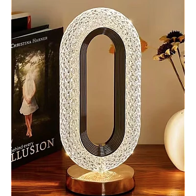 Lampa LED decorativa lumina ambientala 3 culori alb rece/cald/neutru control touch reincarcabila ovala Lampa LED decorativa lumina ambientala 3 culori alb rece/cald/neutru control touch reincarcabila ovala
