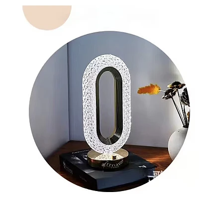 Lampa LED decorativa lumina ambientala 3 culori alb rece/cald/neutru control touch reincarcabila ovala Lampa LED decorativa lumina ambientala 3 culori alb rece/cald/neutru control touch reincarcabila ovala