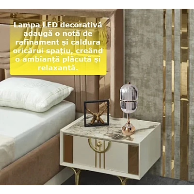 Lampa LED 22 decorativa lumina ambientala control touch 3 temperaturi de culoare Lampa LED 22 decorativa lumina ambientala control touch 3 temperaturi de culoare