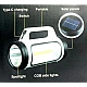 Lanterna de mana cu iluminare dubla si incarcare solara led cob YC 202 Lanterna de mana cu iluminare dubla si incarcare solara led cob YC 202
