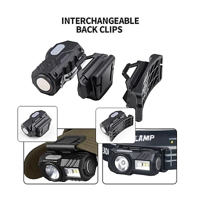 Lanterna de cap T131 cu senzor de miscare si clema pentru palarie USB XPE LED 400 lm Lanterna de cap T131 cu senzor de miscare si clema pentru palarie USB XPE LED 400 lm