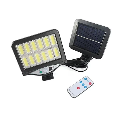 Lampa solara cu senzor de miscare si lumina 12 led BK128 12 Lampa solara cu senzor de miscare si lumina 12 led BK128 12
