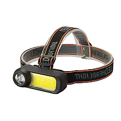 Lanterna de cap WH 1707 cu led XPE+COB ajustabila 90 de grade 2 moduri iluminare