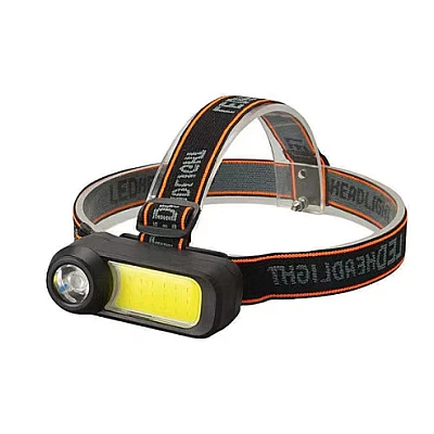 Lanterna de cap WH 1707 cu led XPE+COB ajustabila 90 de grade 2 moduri iluminare Lanterna de cap WH 1707 cu led XPE+COB ajustabila 90 de grade 2 moduri iluminare