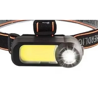 Lanterna de cap WH 1707 cu led XPE+COB ajustabila 90 de grade 2 moduri iluminare Lanterna de cap WH 1707 cu led XPE+COB ajustabila 90 de grade 2 moduri iluminare
