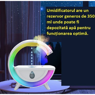 Umidificator cu lumina RGB T00K8S antigravitatie aromaterapie Umidificator cu lumina RGB T00K8S antigravitatie aromaterapie