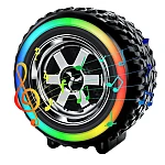 Boxa portabila G2389 cu led RGB model roata 10W