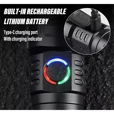 Lanterna reincarcabila LED 3 moduri iluminare type c zoom YD2319 Lanterna reincarcabila LED 3 moduri iluminare type c zoom YD2319