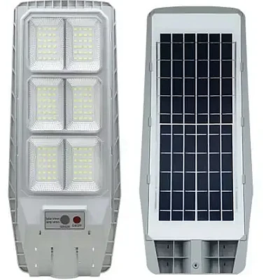 Lampa solara stradala cu senzor de miscare telecomanda 150W cu 6 casete Model JG 806 Lampa solara stradala cu senzor de miscare telecomanda 150W cu 6 casete Model JG 806