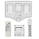 Lampa solara stradala cu telecomanda JG 703 cu 3 casete 108 LED 6000K senzor de miscare 100W Lampa solara stradala cu telecomanda JG 703 cu 3 casete 108 LED 6000K senzor de miscare 100W
