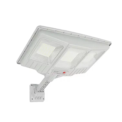 Lampa solara stradala cu telecomanda JG 703 cu 3 casete 108 LED 6000K senzor de miscare 100W Lampa solara stradala cu telecomanda JG 703 cu 3 casete 108 LED 6000K senzor de miscare 100W