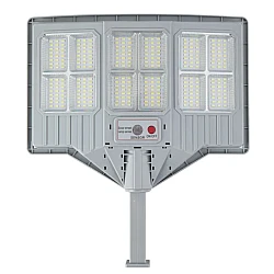 Lampa solara stradala cu telecomanda JG 712 cu 12 casete 108 LED 6000K senzor de miscare 200W