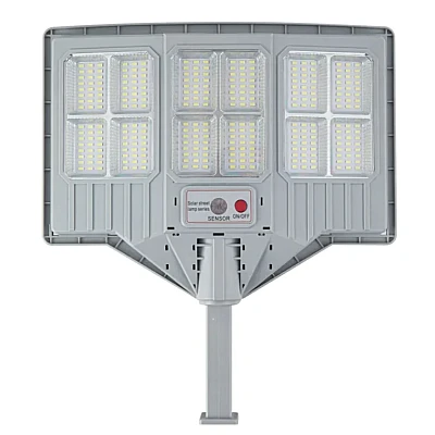 Lampa solara stradala cu telecomanda JG 712 cu 12 casete 108 LED 6000K senzor de miscare 200W Lampa solara stradala cu telecomanda JG 712 cu 12 casete 108 LED 6000K senzor de miscare 200W