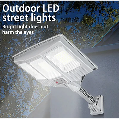Lampa solara stradala cu telecomanda JG 712 cu 12 casete 108 LED 6000K senzor de miscare 200W Lampa solara stradala cu telecomanda JG 712 cu 12 casete 108 LED 6000K senzor de miscare 200W