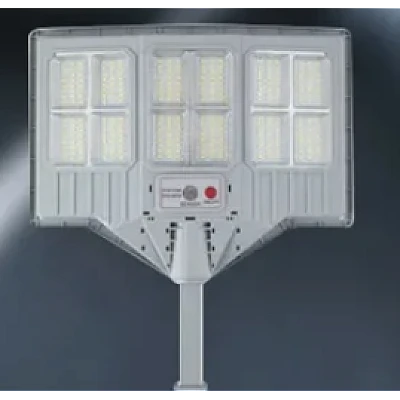 Lampa solara stradala cu telecomanda JG 712 cu 12 casete 108 LED 6000K senzor de miscare 200W Lampa solara stradala cu telecomanda JG 712 cu 12 casete 108 LED 6000K senzor de miscare 200W
