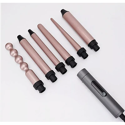 Ondulator profesional cu 6 capete incalzire rapida si manusa Ondulator profesional cu 6 capete incalzire rapida si manusa