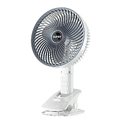 Ventilator de birou portabil cu clips reincarcabil silentios cu 3 viteze