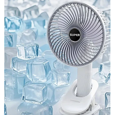 Ventilator de birou portabil cu clips reincarcabil silentios cu 3 viteze Ventilator de birou portabil cu clips reincarcabil silentios cu 3 viteze