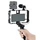 Selfie Stick pentru telefonul mobil AY 49X lumina complementara LED trepied microfon Selfie Stick pentru telefonul mobil AY 49X lumina complementara LED trepied microfon