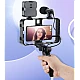 Selfie Stick pentru telefonul mobil AY 49X lumina complementara LED trepied microfon Selfie Stick pentru telefonul mobil AY 49X lumina complementara LED trepied microfon