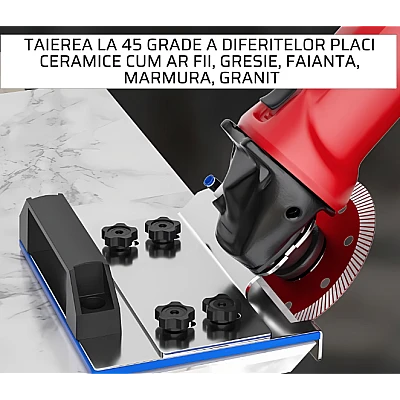 Adaptor polizor unghiular Taiere gresie si faianta la 45 de grade Adaptor polizor unghiular Taiere gresie si faianta la 45 de grade