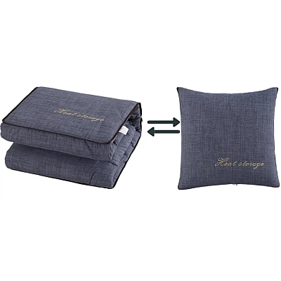 Perna 2 in 1 multifunctionala 40x40x10cm/110x150cm ALBASTRA