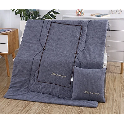 Perna 2 in 1 multifunctionala 40x40x10cm/110x150cm ALBASTRA