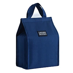 Geanta termoizolanta pentru pranz pliabila 34 x 26 x 16 cm ALBASTRA