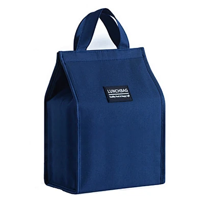 Geanta termoizolanta pentru pranz pliabila 34 x 26 x 16 cm ALBASTRA