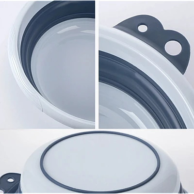 Lighean rotund pliabil 35cm ALBASTRU