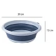 Lighean rotund pliabil 39cm ALBASTRU