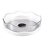 Organizator rotativ 360 grade pentru bucatarie / baie 27 cm alb