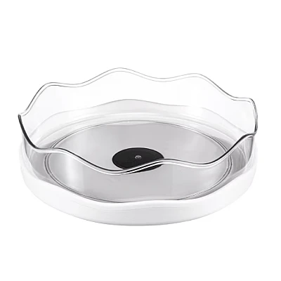 Organizator rotativ 360 grade pentru bucatarie / baie 27 cm alb