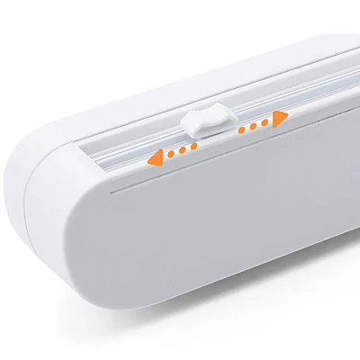 Dispenser pentru folia alimentara cu lama de taiere alb