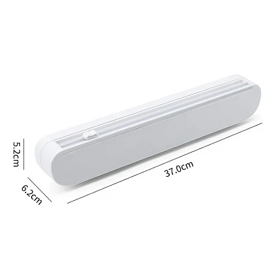 Dispenser pentru folia alimentara cu lama de taiere alb