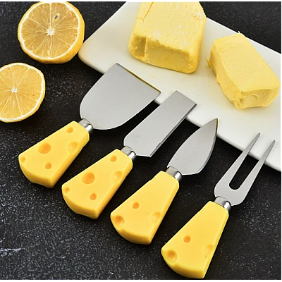 Set 4 ustensile mici pentru branzeturi inox Set 4 ustensile mici pentru branzeturi inox