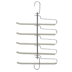 Organizator pentru pantaloni 5 suporturi otel inoxidabil