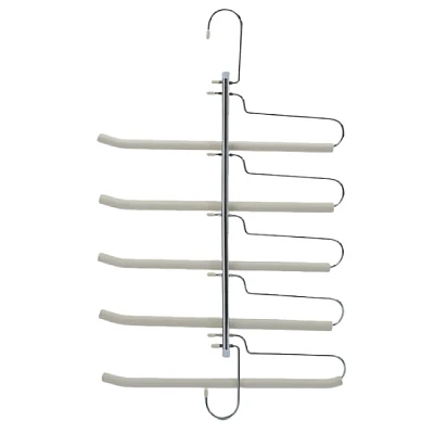 Organizator pentru pantaloni 5 suporturi otel inoxidabil